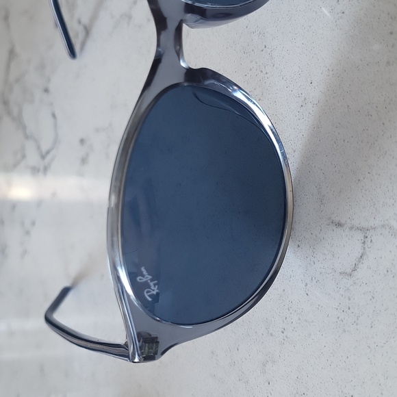 Ray Ban 4371F Blue Transparent Women's Sunglasses - Picture 4 of 7